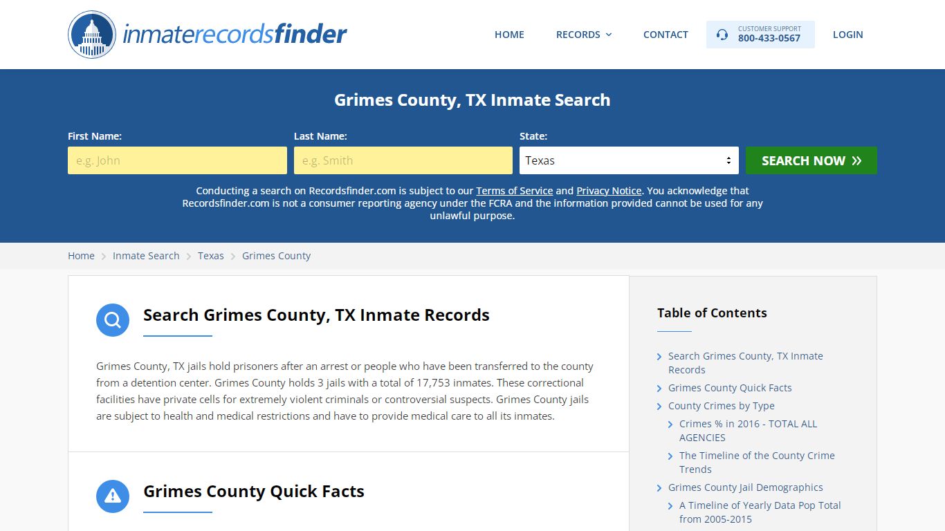 Grimes County, TX Inmate Lookup & Jail Records Online